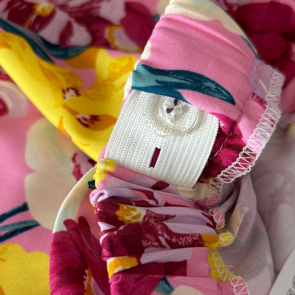 Mayoral Floral Wide Leg Pants - Pink, Yellow, White - Picture 10 of 11